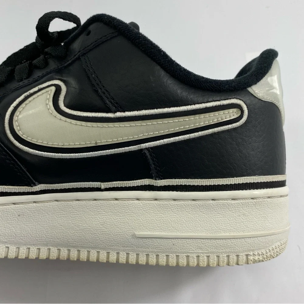 NIKE AIR FORCE 1 Low 07 LV8 Sport AF1 Black White Men’s 12 AJ 7748-001 Sneakers - Picture 11 of 16